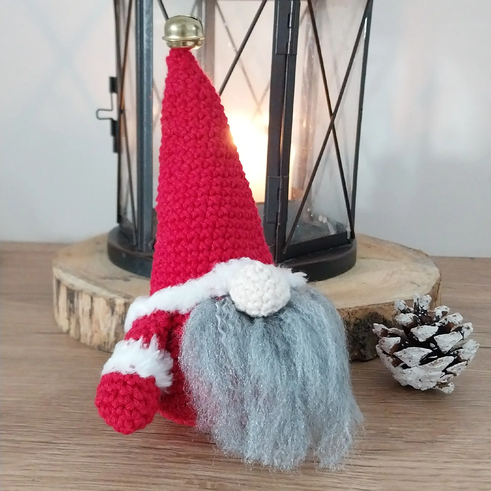 Kit De Crochet Gnome D'Arbre De Noël - DIY Créatif De 15 Cm, Activité Manuelle Pour Vacances (fêtes)