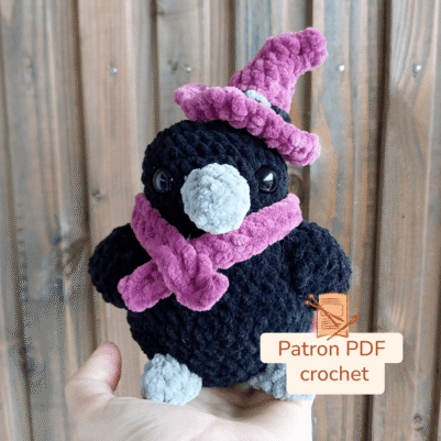 Le Corbeau sorcier - patron PDF crochet