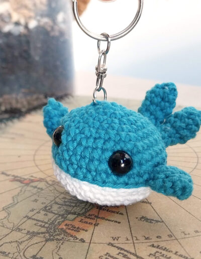 Porte-clé baleine profil