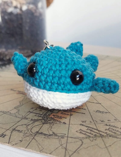 Porte-clé baleine face