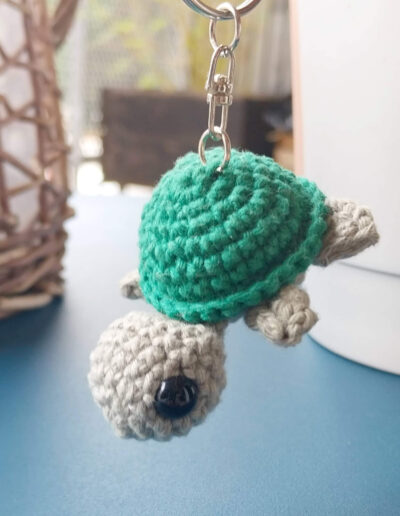 porte cle tortue portee