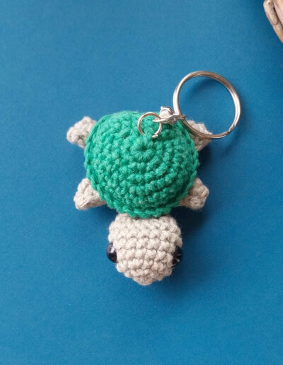 porte cle tortue vue dessus