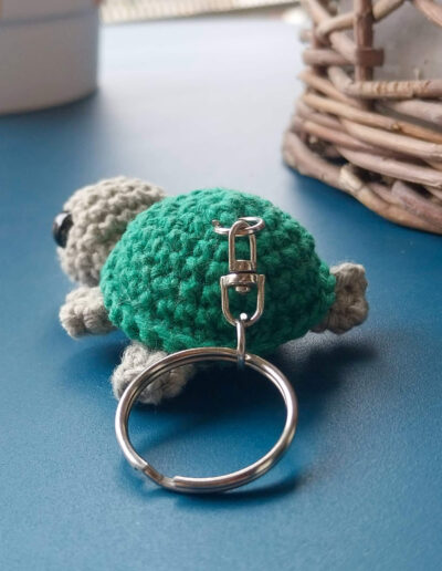 porte cle tortue vue dos