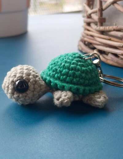 porte cle tortue vue profil